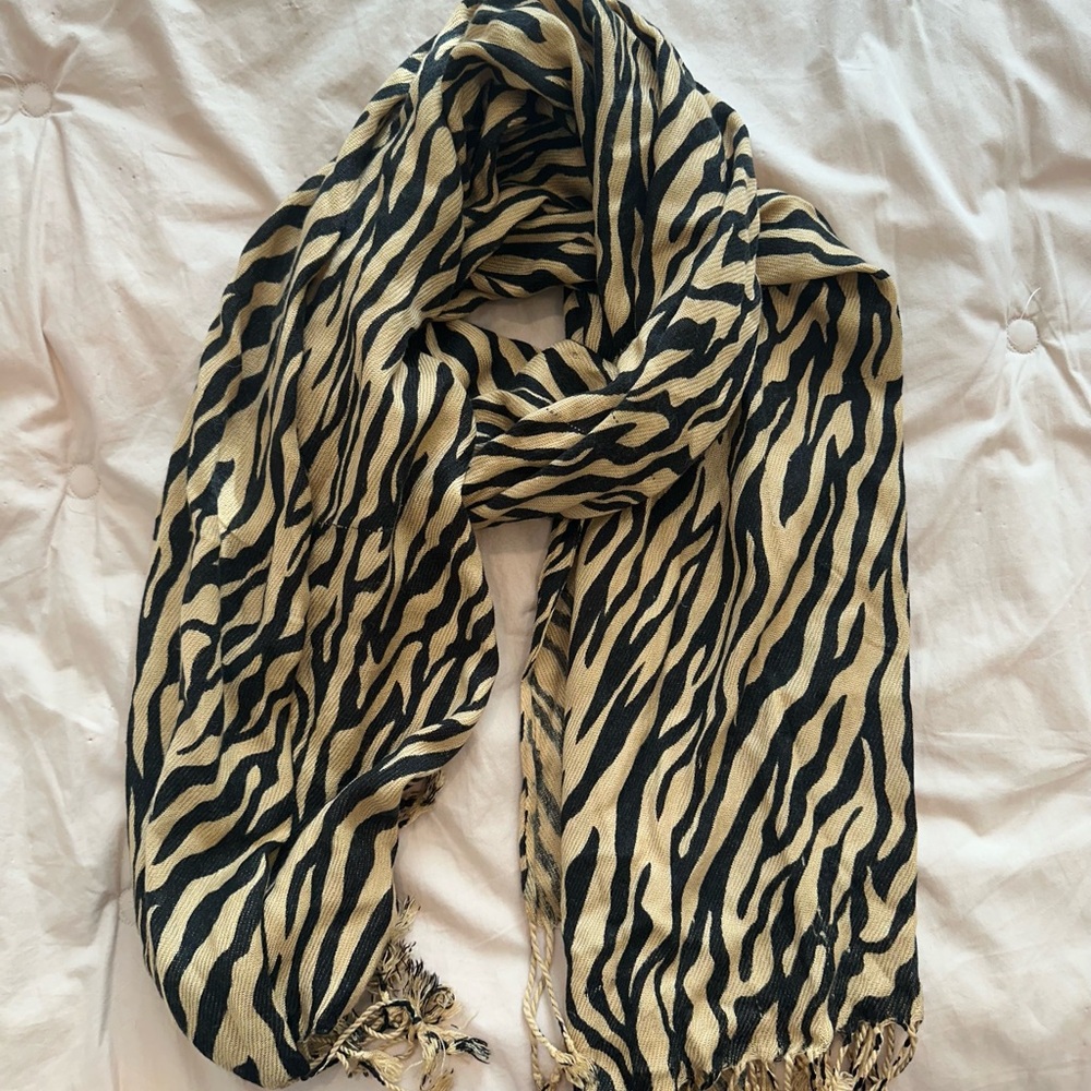 Zebra Print Scarf